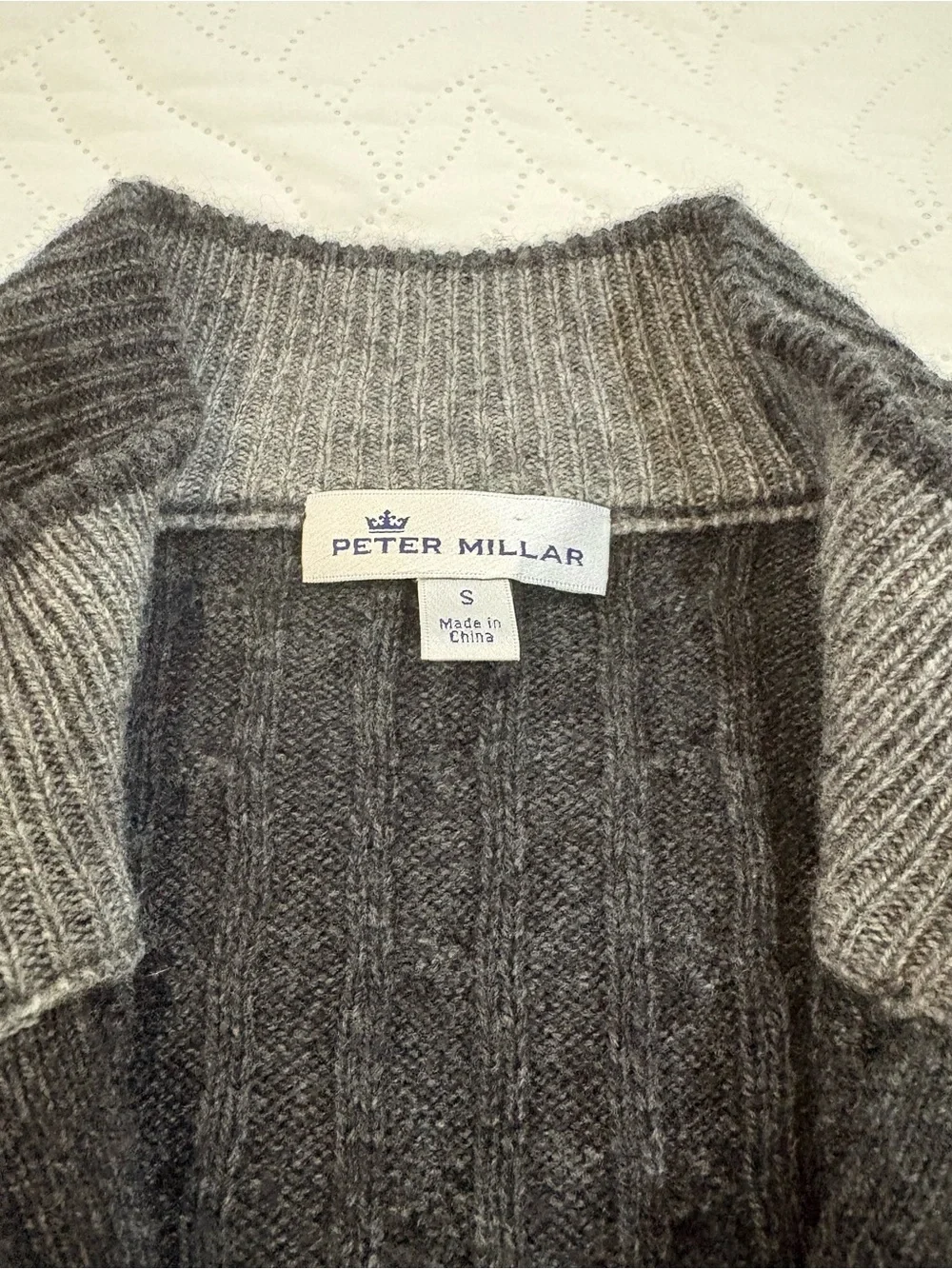 Peter Millar Crown Fleece Baby Wool Yak Cashmere Quarter Zip